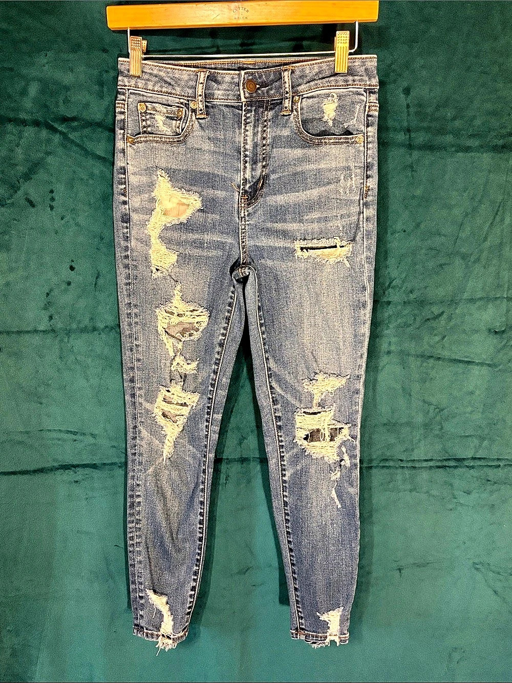 American Eagle Super Stretch Jegging Blue Jeans Size 4